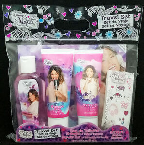  Disney Violetta Set Reisetaschen Parfüm 70ml+Shampoo+Duschgel+Aufklebe