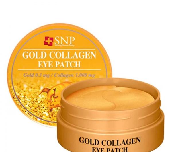 Гидрогелевые патчи для глаз SNP Gold Collagen Eye Patch