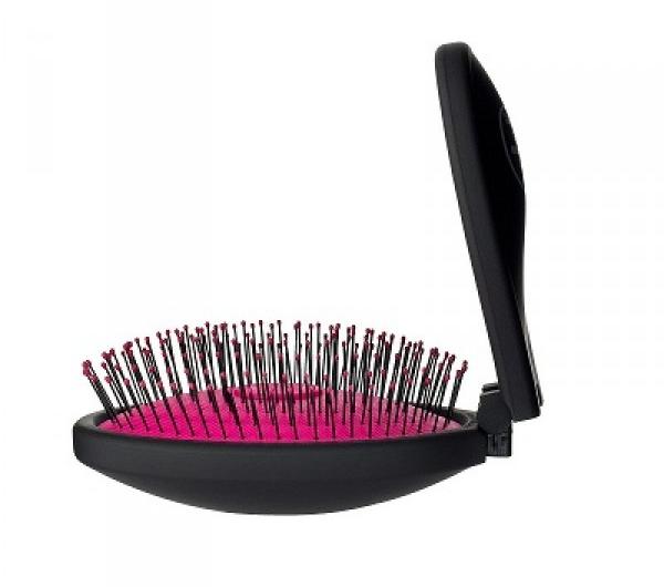 Щетка для спутанных волос Wet Brush Pop Fold Pink, раскладная