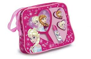  BORSA borsetta con trucchi FROZEN DISNEY +lucidalabbra balsamo labbra e specchi