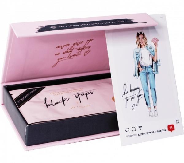 Отбеливающие полоски для зубов MyBrilliantSmile На основе активированного угля и кокосового масла