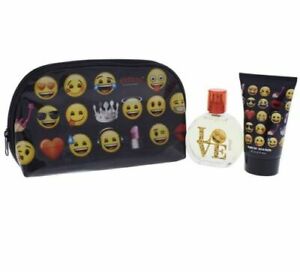  Emoji 3-Piece Set Natural Spray Shower Gel Travel Bag Love Air-Val Internationa