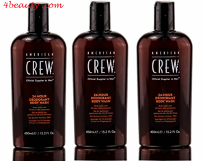  American Crew Men'S 24 ч дезодорант bodywash 15 унций (примерно 425.24 г.) (упаковка из 3)