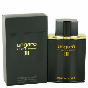  UNGARO III by Ungaro 100ml Eau De Toilette Spray (New Packaging) 3.4 oz (Men) I
