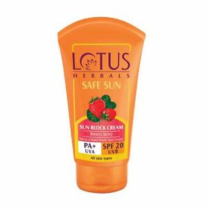  Lotus Herbals безопасный солнцезащитный крем крем Spf 20 Pa + (50g)