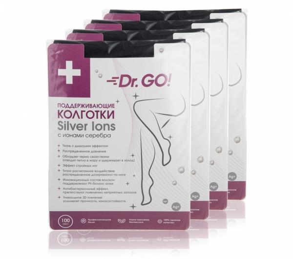 Поддерживающие колготки Dr. GO! Silver lons с ионами серебра