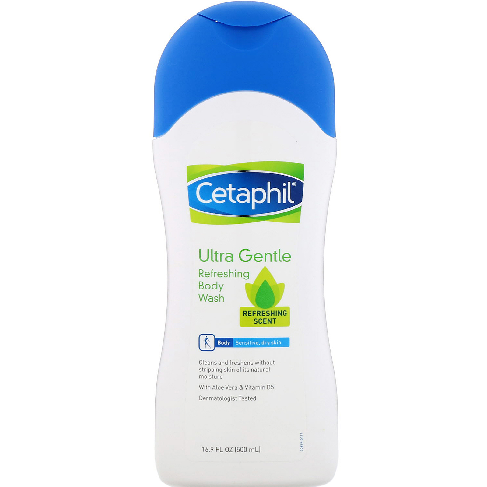 Cetaphil, Ultra Gentle, освежающий гель для душа, свежий аромат, 500 мл