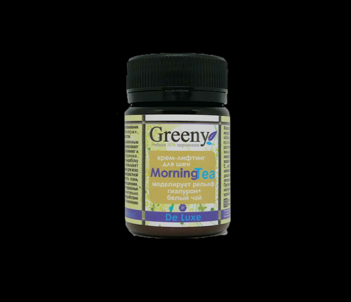 Крем для шеи и области декольте V.i.Cosmetics Разглаживающий лифтинг  Morning Tea Greeny