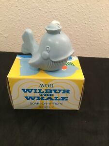  AVON винтаж 1974 WILBUR THE WHALE мыло-на-A-веревка