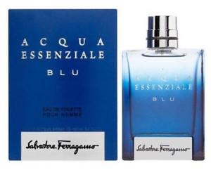  Acqua Essenziale Blu от Salvatore Ferragamo для мужчин, 3.4 унций (примерно 96.39 г.), 3.3 г., новые в коробке