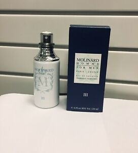  MOLINARD HOMME III для мужчин Paris Grasse 4.Fl.oz EDT спрей, новый