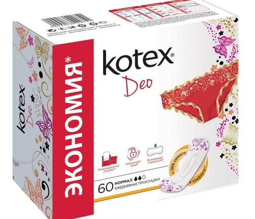 Ежедневные прокладки Kotex Deo Нормал