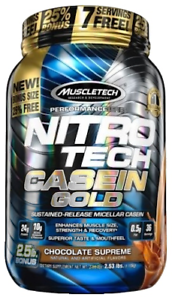  Muscletech Nitro Tech казеина золотой (1130g) шоколад Верховного-повреждения