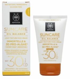  APIVITA suncare масло баланс легкой текстуры тонированный крем для лица Spf 30 матовый эффект