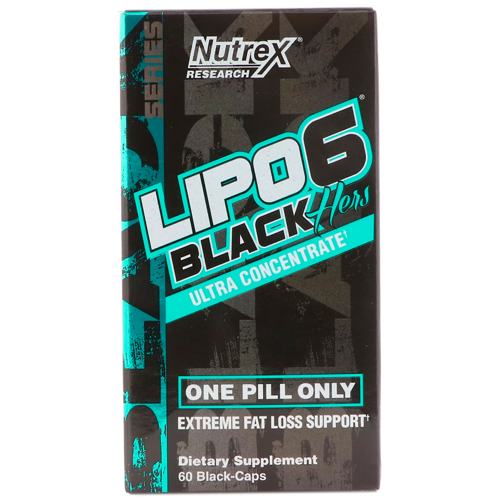 Nutrex Research, Lipo-6 Black Hers, ультраконцентрированный, 60 черных капсул