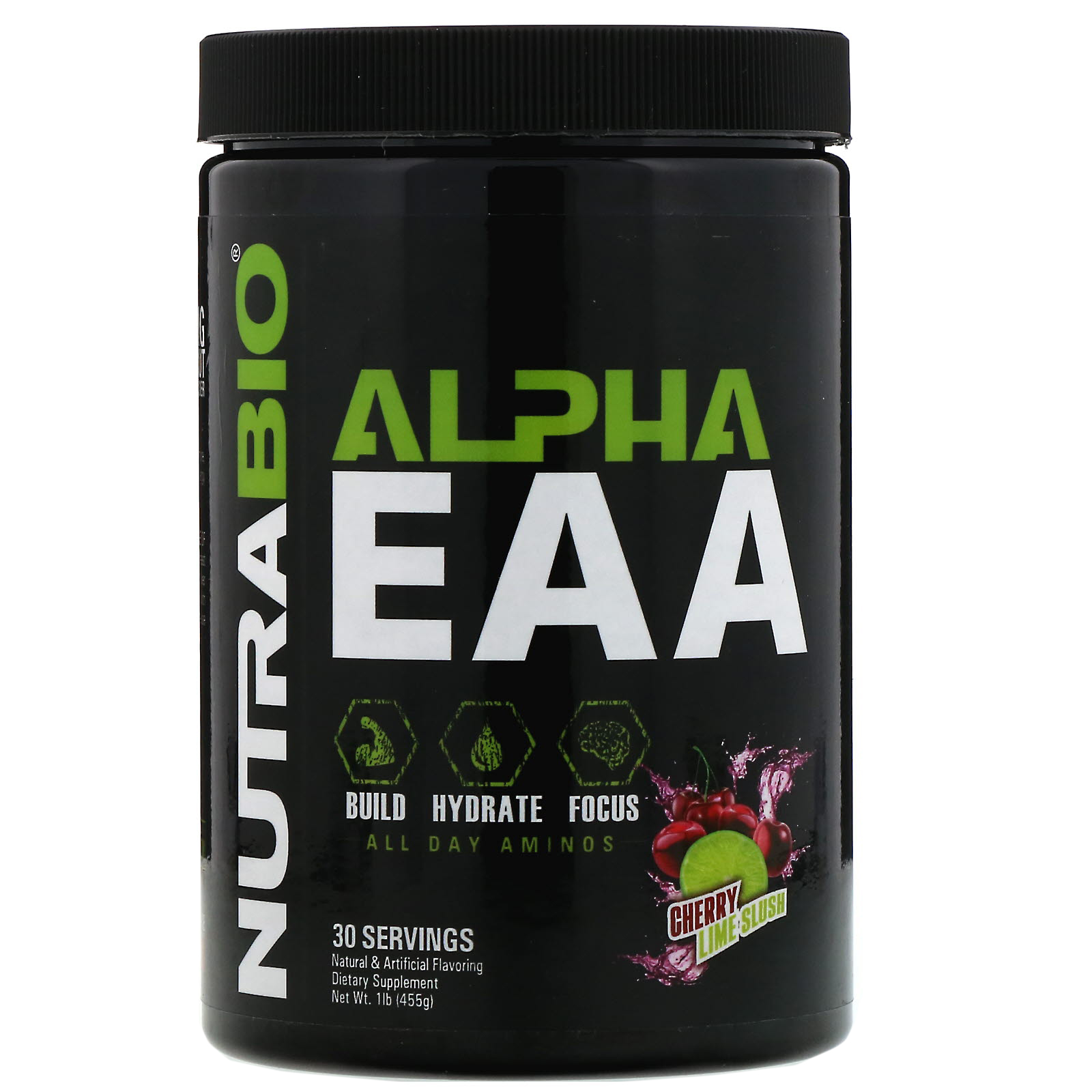 NutraBio Labs, Alpha EAA, Cherry Lime Slush, 1 lb (455 g)