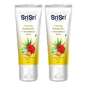  Шри Шри Аюрведа защиты солнцезащитный крем (упаковка из 2) Бесплатная доставка мира