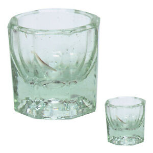  2X(Dappen Glas Tasse Transparent B4Q4