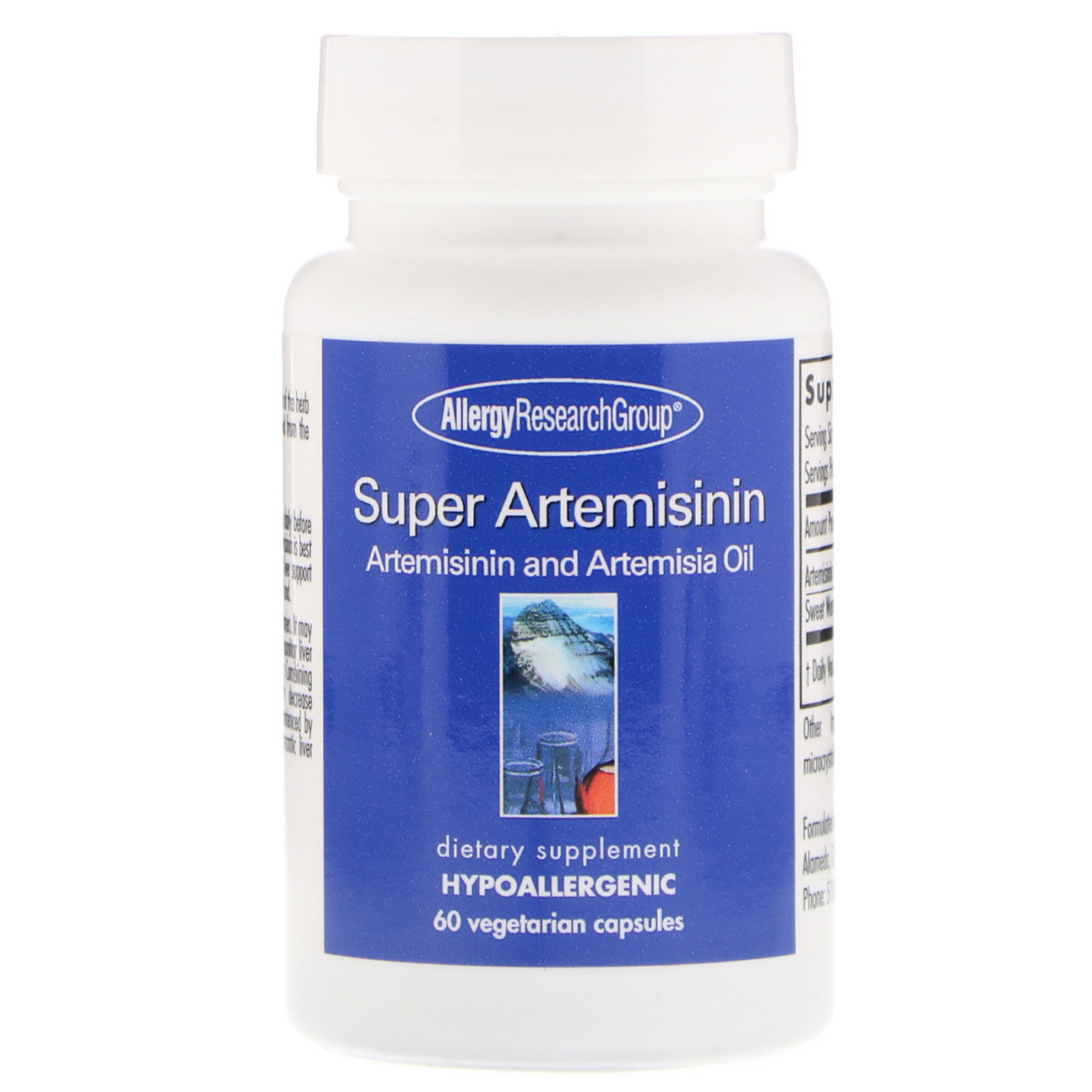 Allergy Research Group, Super Artemisinin, 60 вегетарианских капсул