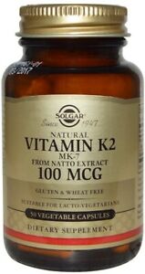  Натуральный витамин K2 (MK-7), Solgar, 50 капсула 100 мкг