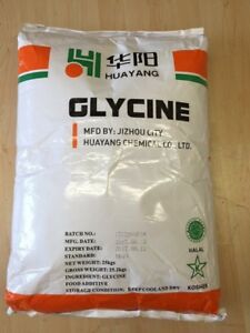  25kg Glicina 100% Puro Polvo Glicina L Proteinogene Aminoácido Polvo E64