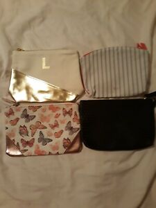  Лот из 4 макияж сумки черный. IPSY бабочки