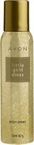  Avon Little Gold Dress Feel Glamorous с сияющей тело долговечной спрей 150 мл