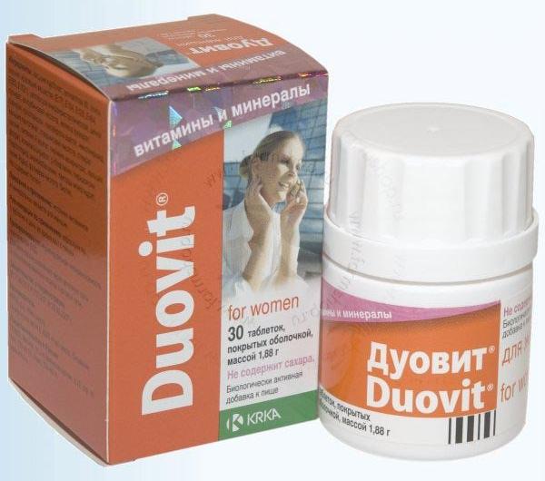 Витамины KRKA Дуовит для женщин