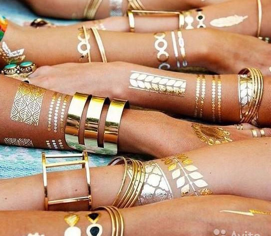 Наклейки-татуировки для тела Aliexpress elegant in style Metallic Gold Silver Body Art Temporary Tattoo Sexy Non-Toxic Flash Tattoos Sticker For Women