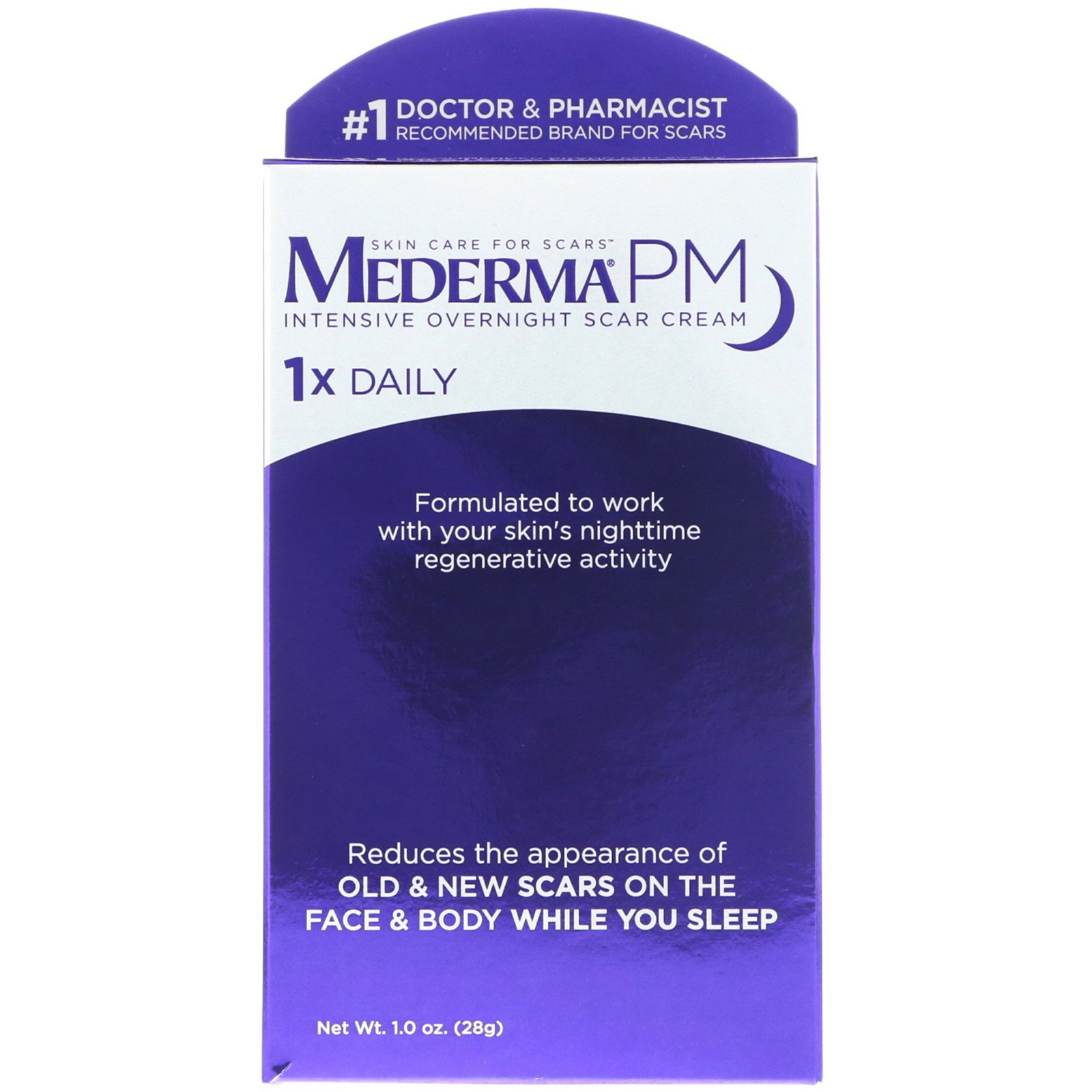 Mederma, PM, интенсивный крем, воздействующий на шрамы, 1,0 унц. (28 г)