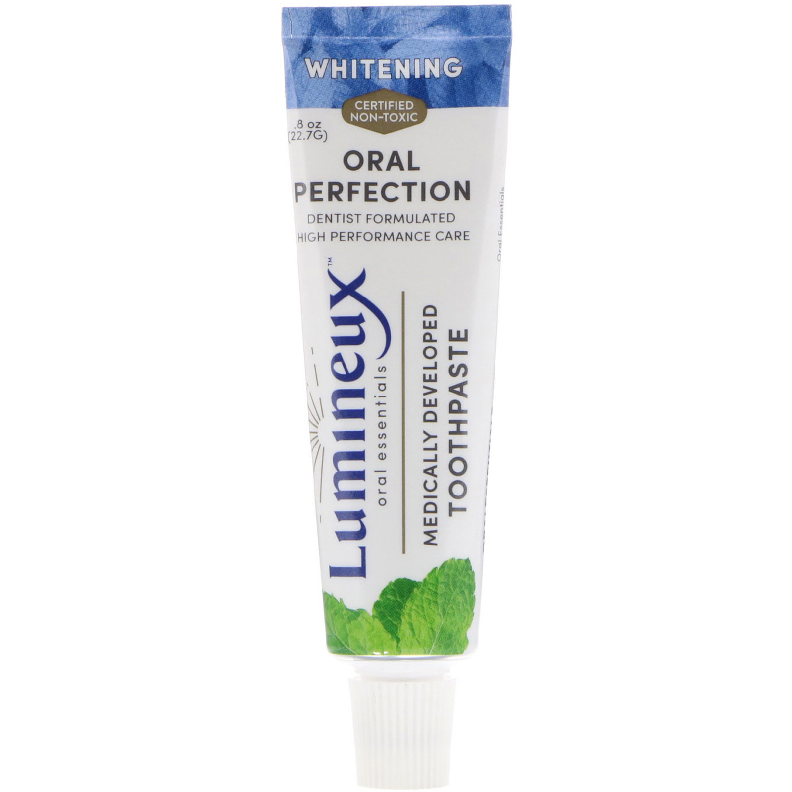 Lumineux Oral Essentials, Зубная паста с цинком, Отбеливающая, .8 унций (22,7 г)