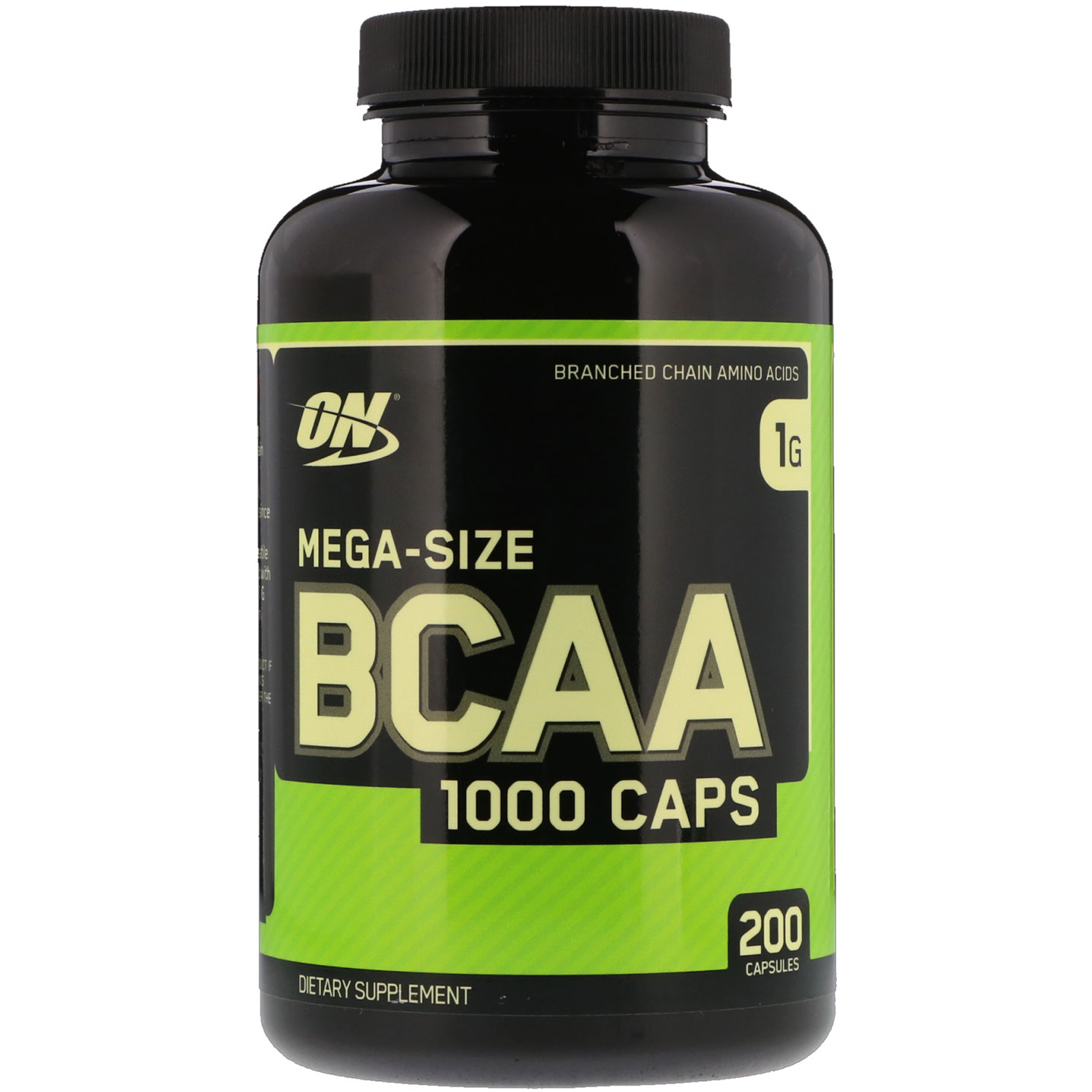 Optimum Nutrition, Mega-Size BCAA 1000, 1000 мг, 200 капсул