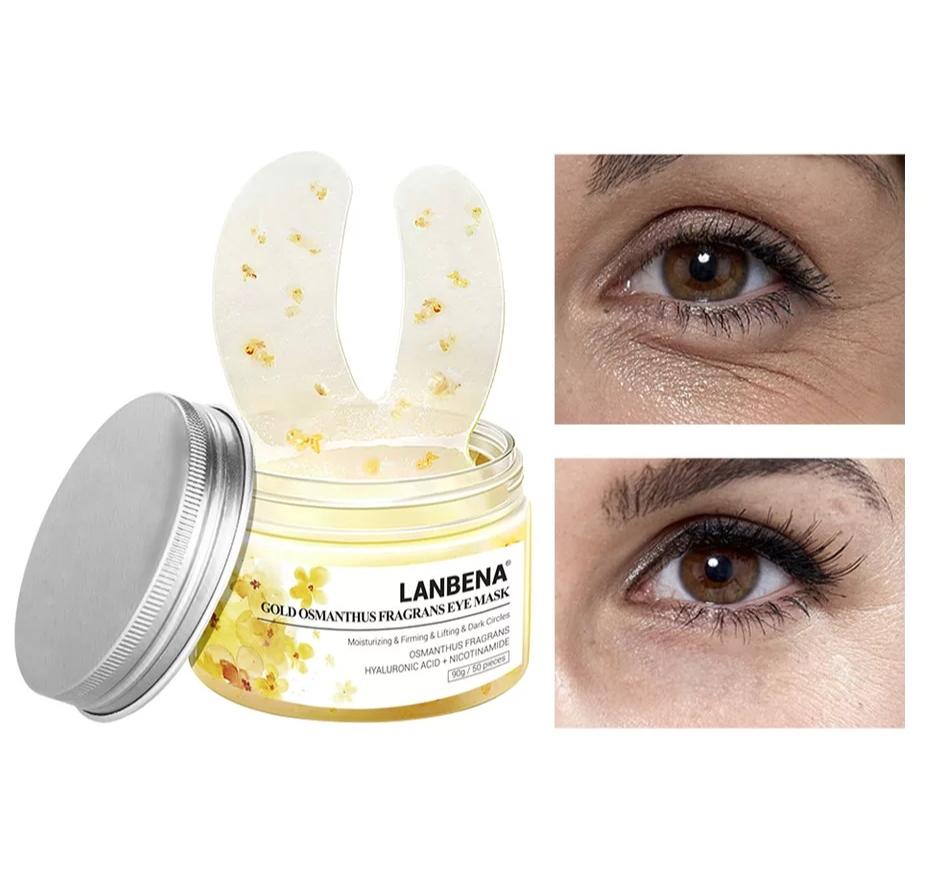 Патчи для кожи вокруг глаз Aliexpress LANBENA retinol eye mask eye patches with hyaluronic acid eye serum patches removes circles and bags under the eyes anti-wrinkle restoring, moisturizing skin tightening skin care