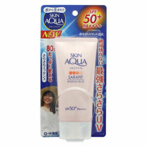  Увлажняющее кожи Aqua sarafit Uv Essence солнцезащитный крем цветочный аромат 80g SPF50+ Япония