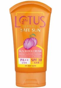  Новый Lotus Herbals безопасного загара солнцезащитный крем крем Spf 30 - 100 Gm