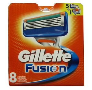  Gillette Fusion лезвия для заправки 8 штук-сделано в США-несовершенной #1837