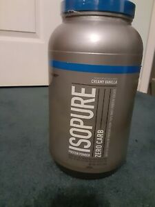  Isopure Zero Carb Кето белка 100% сывороточный изолят сливочная ваниль 3 фунтов (примерно 1.36 кг)