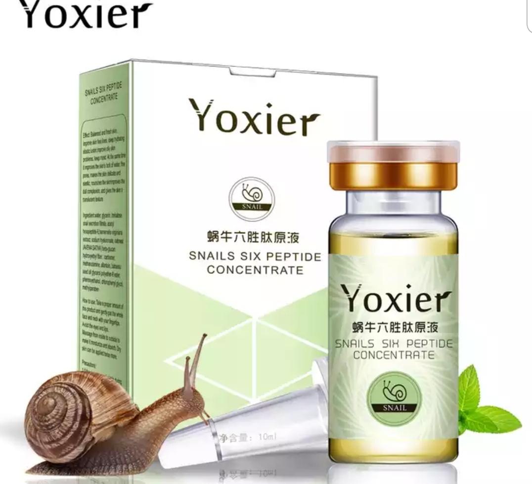 Сыворотка для лица Aliexpress Yoxier Serum Face Anti-Aging Snails Hyaluronic Acid Six Peptide Concentrate Face Care Moisturizing Oil-control Snail Essence