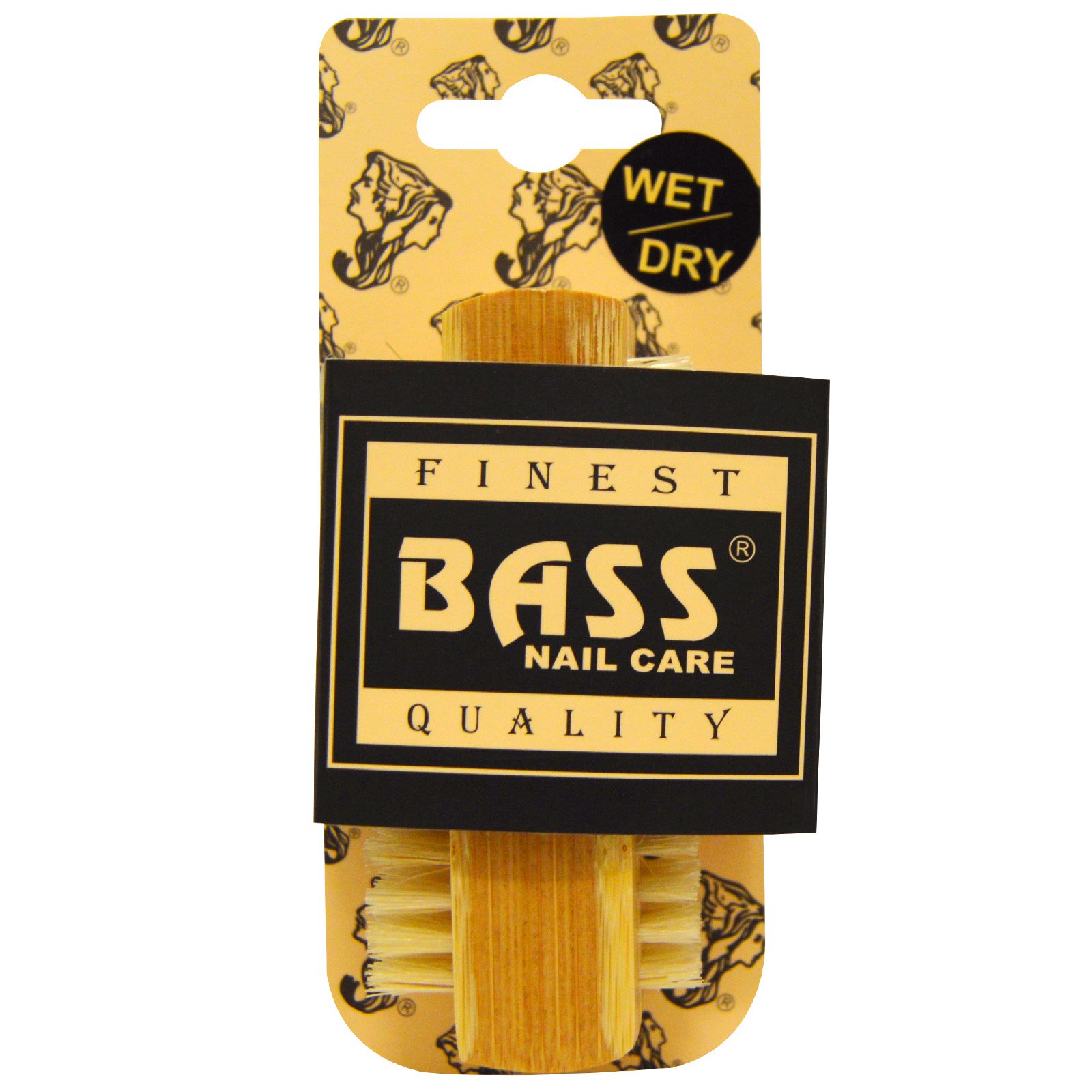 Bass Brushes, Очищающая щетка для ногтей из 100% натуральной щетины, Экстра прочная, 1 щетка (Discontinued Item)