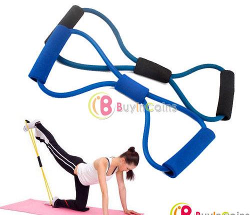 Эспандер Buyincoins  Resistance Bands Tube Workout Exercise for Yoga 8 Type