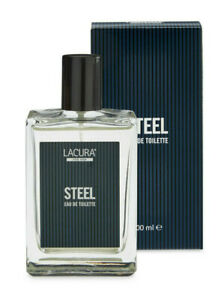  Steel туалетная вода 100 мл аромат мужчины Lacura 100 мл (после бритья), новый запечатанный