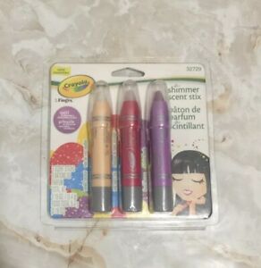  Crayola мерцание аромат Stix 3 ароматов Vanilla кокосовое цветочный цветок Wild Berry