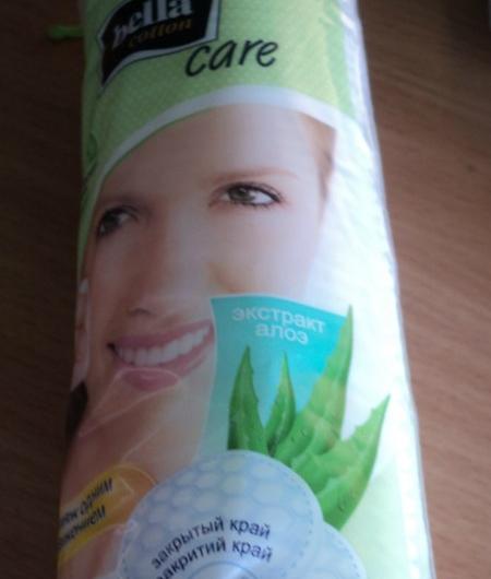 Ватные диски Bella cotton care с экстрактом алоэ