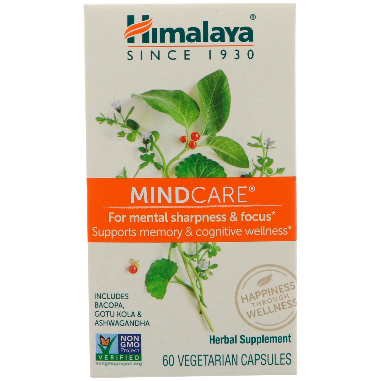 Himalaya, MindCare, 60 вегетарианских капсул