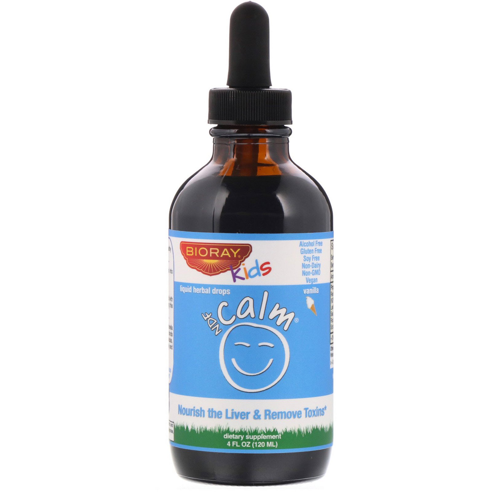 Bioray Inc., Kids, NDF Calm, Vanilla, 4 fl oz (120 ml)