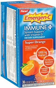  Emergen-C иммунной плюс, Alacer, 30 пакет супер оранжевый 1 шт.