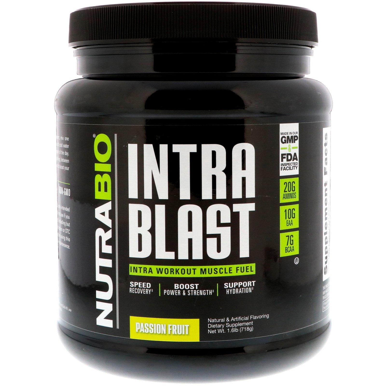 NutraBio Labs, Intra Blast, маракуйя, 718 г