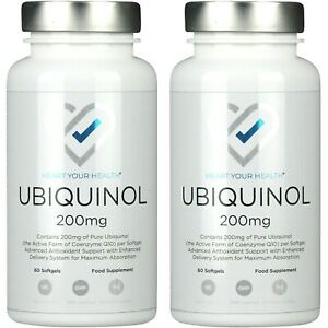  Ubiquinol 200 мг максимальной прочности капсул сниженные CoQ10 биологически доступным форма Q10