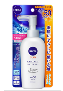  Nivea Sun защиты супер вода гель насос 140g гиалуроновая кислота SPF50 Pa +++ Япония