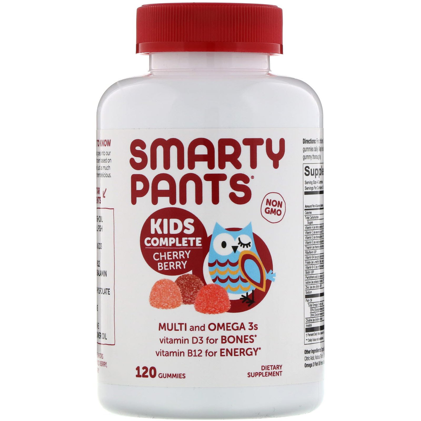 SmartyPants, Kids Complete, Multivitamin, Cherry Berry, 120 Gummies
